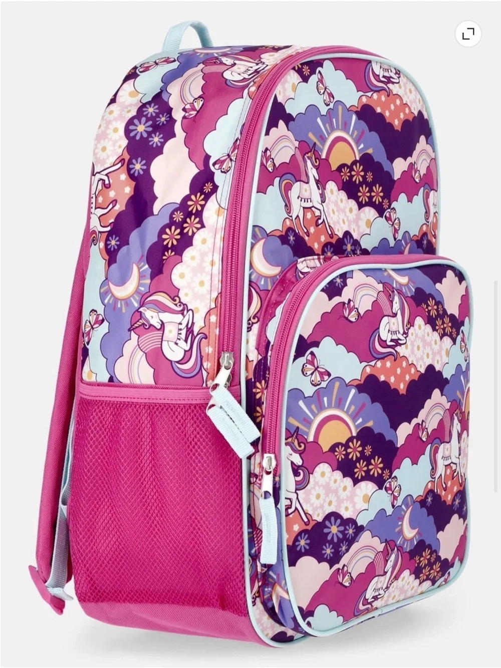 wonder nation Unicorn Print Kids Backpack in Purple, Pink and Light Blue